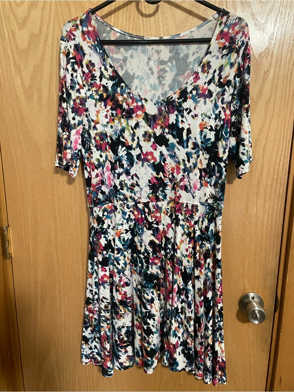 Decree Multi-Color Floral Midi Dress